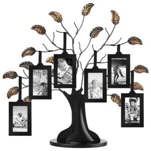 Family Tree Tabletop Frame - Black/Bronze metal